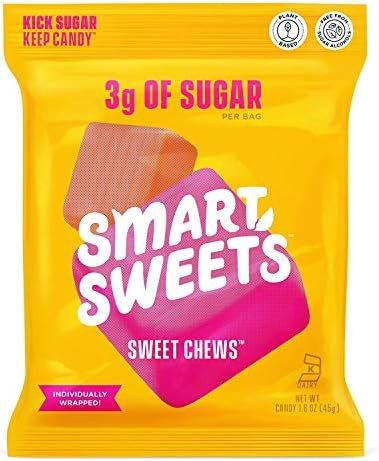 SmartSweets Sweet Chews, Candy with Low Sugar (3g), Low Calorie, Plant-Based, Kosher Certified,No... | Amazon (US)