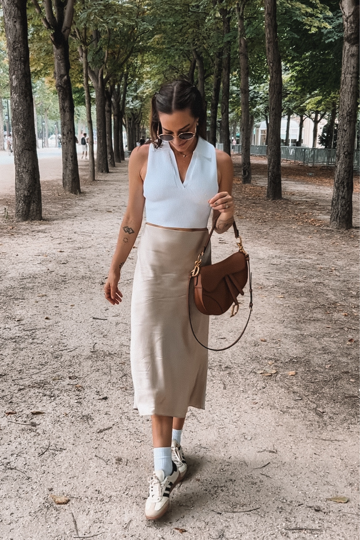 One of my favorite outfits for summer days in Paris. Also works for nighttime too if you throw a jacket over 🫶
+ Dior saddle bag, but I couldn’t find any place to tag it!

#LTKStyleTip #LTKTravel #LTKFindsUnder100