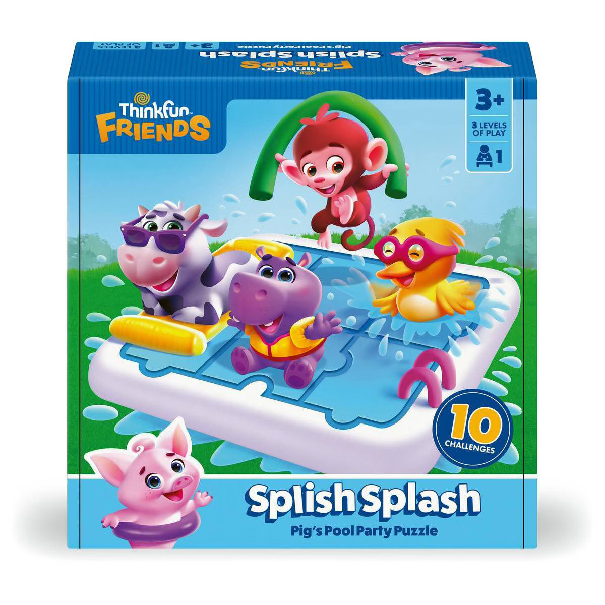 ThinkFun Friends - SplishSplash Pig's Pool Party Puzzle Game: Creative Thinking, Problem Solving,... | Target