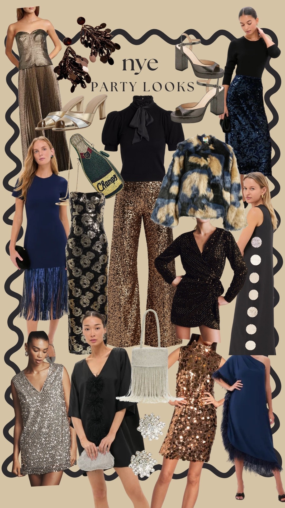 NYE party looks ✨ All the sparkle, all the texture, all the fun. Sequins, fringe, feathers, and elevated classics—perfect for ringing in the new year in style 🥂

new years eve outfits

#LTKHoliday #LTKOver40 #LTKSeasonal