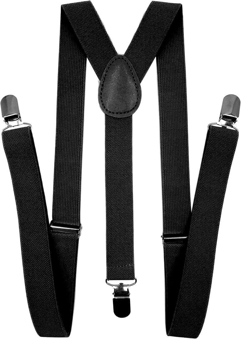 LOLELAI Suspenders for Women and Men | Elastic, Adjustable, Y-Back | Pant Clips, Tuxedo Braces | Amazon (US)