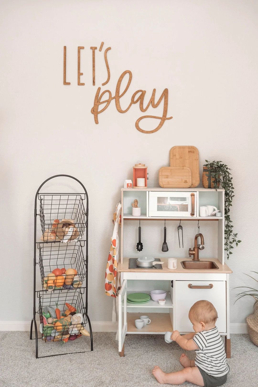 Let's Play Wall Decor | Nursery Wall Decor | Play Room Decor | Let's Play Sign | Playroom Sign | ... | Etsy (US)