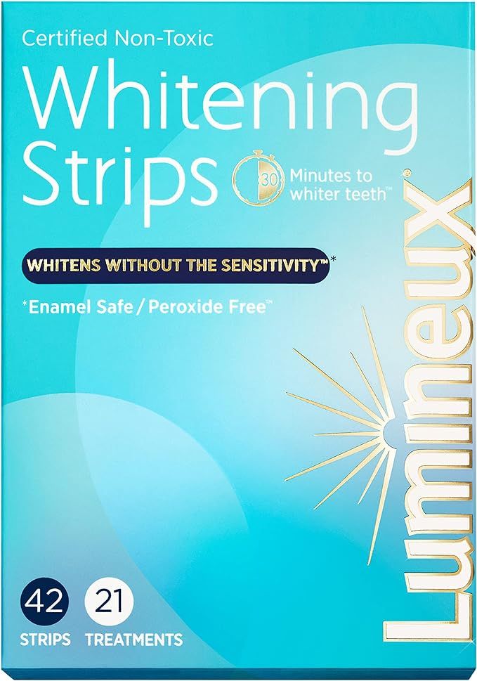 Lumineux Teeth Whitening Strips 21 Treatments – Peroxide Free - Enamel Safe for Whiter Teeth - ... | Amazon (US)