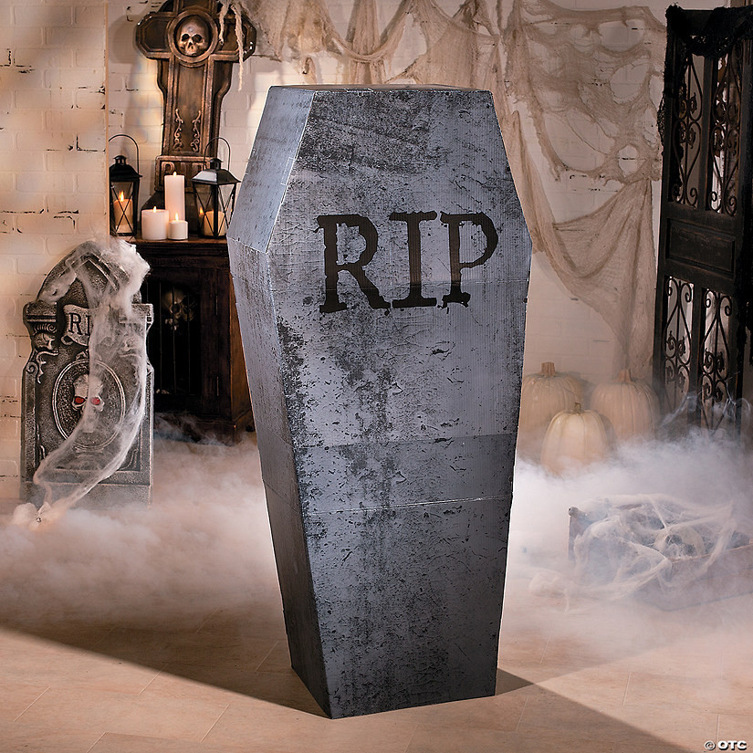 Coffin Cardboard Stand-Up Halloween Decoration | Oriental Trading Company