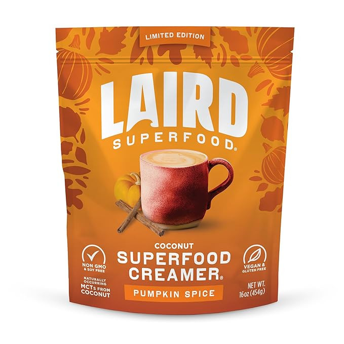 Laird Superfood Non-Dairy Original Superfood Pumpkin Spice with Real Pumpkin and Spices, Coconut ... | Amazon (US)