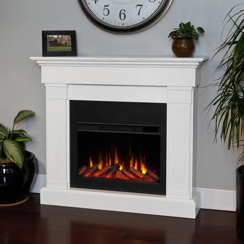 Crawford 47" Slim Electric Fireplace by Real Flame | Wayfair North America