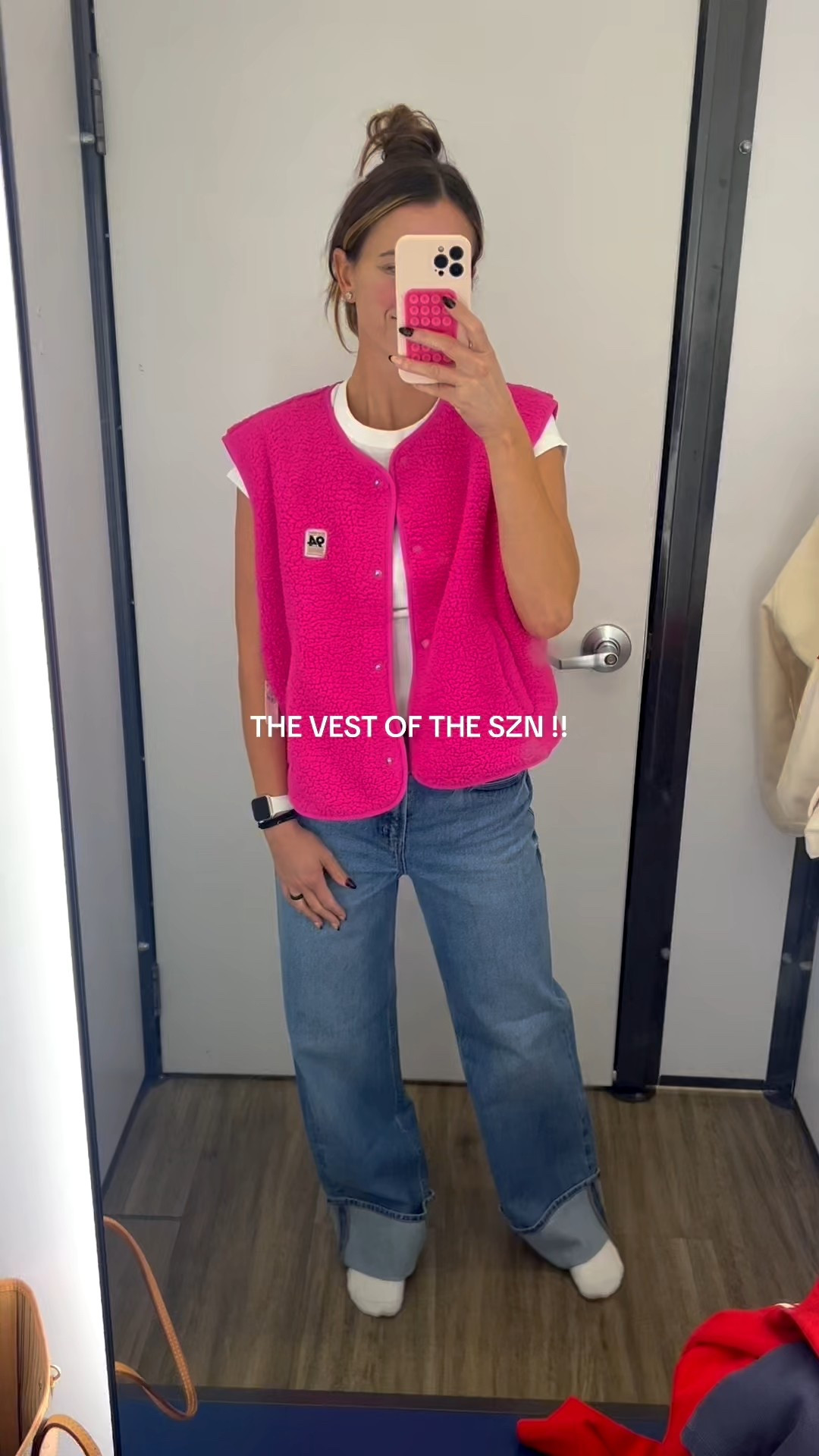 Old navy 
Old navy haul
Hot pink vest 
Vest 
Fall fashion
Fall vest 
Cream vest 
Teddy vest 

#LTKWorkwear #LTKFindsUnder50 #LTKActive