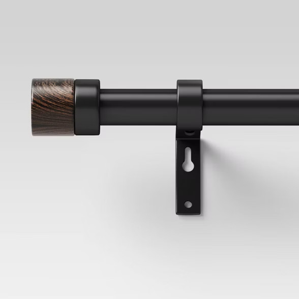Walnut Wood Cap Curtain Rod - Project 62™ | Target