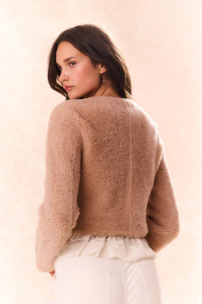 Lully Faux Shearling Jacket | LoveShackFancy