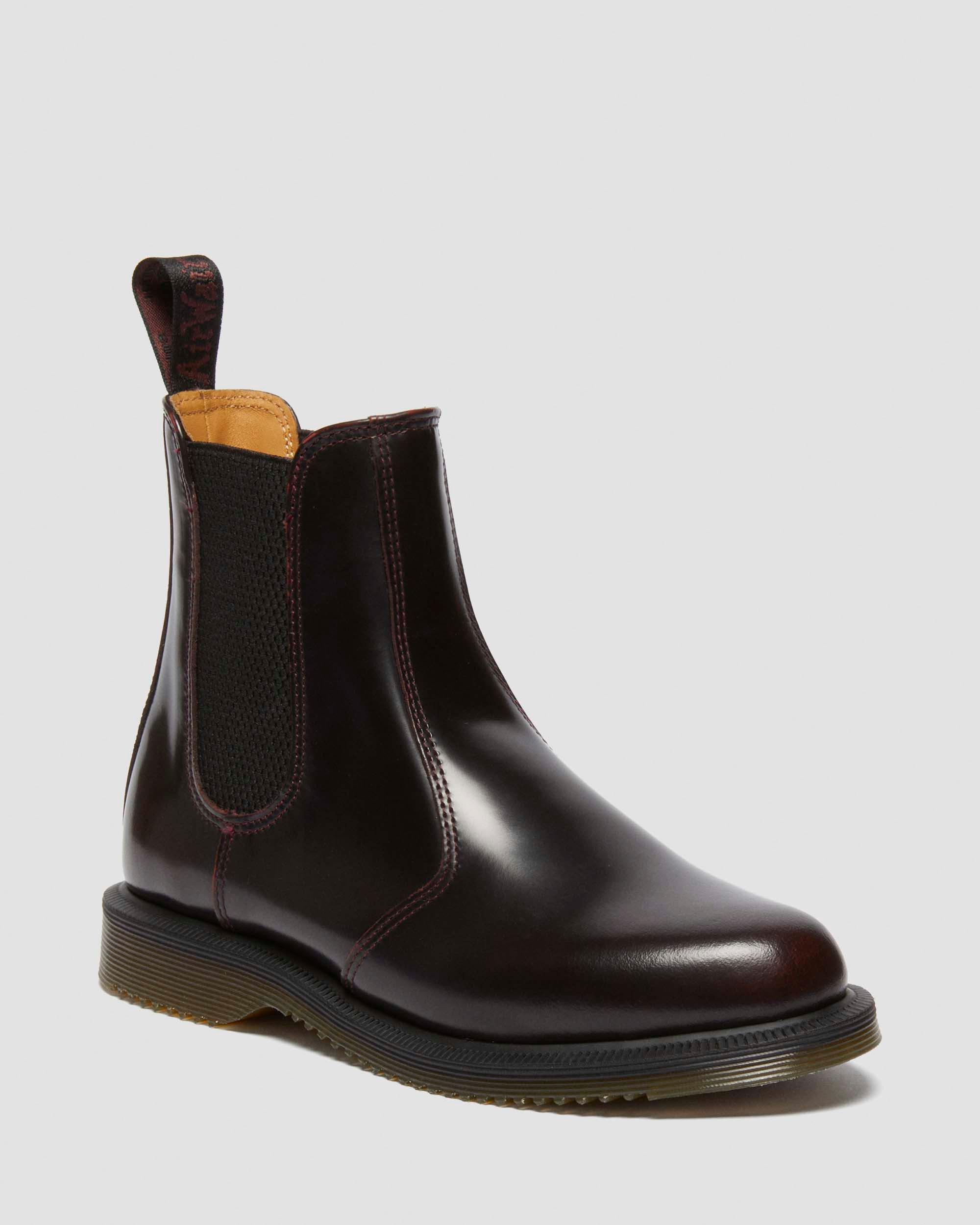 Flora Arcadia Chelsea Boots in Cherry Red Arcadia | Dr. Martens | Dr. Martens