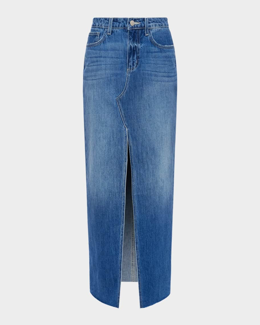 Rysa Denim Maxi Skirt | Neiman Marcus