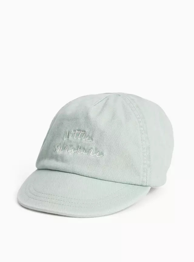 Buy Green Denim Little Sunshine Embroidered Cap 1-2 years | Accessories | Tu | Tu Clothing