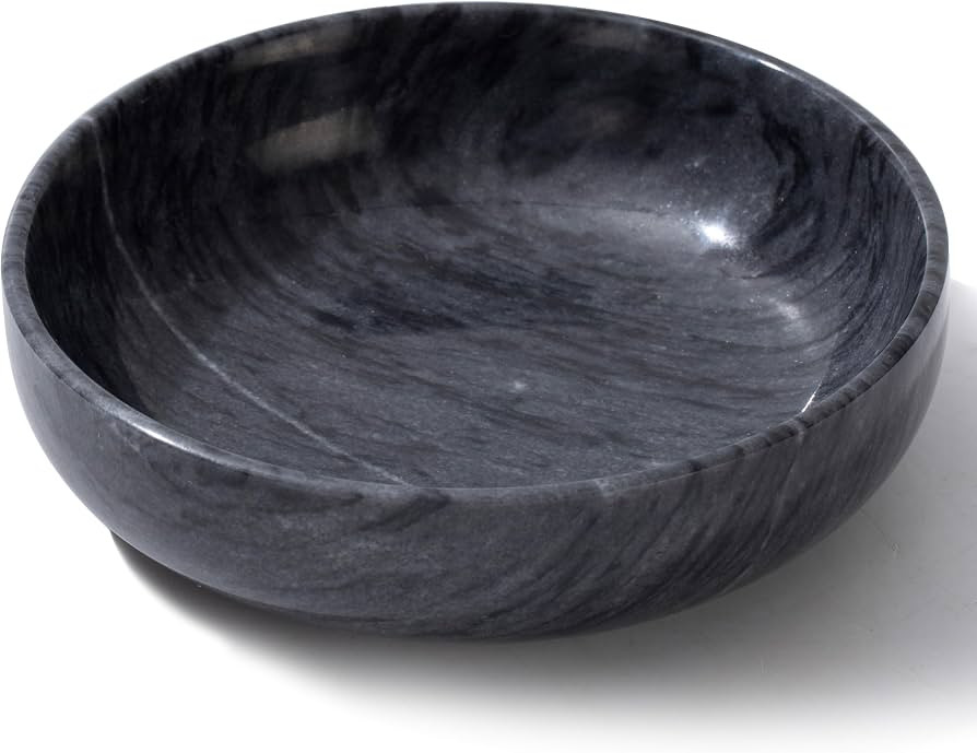 CM CHIC MONDAY 5.91'' Large Decorative Bowls, Natural Marble Decorative Bowls for Home Decor, Key... | Amazon (US)