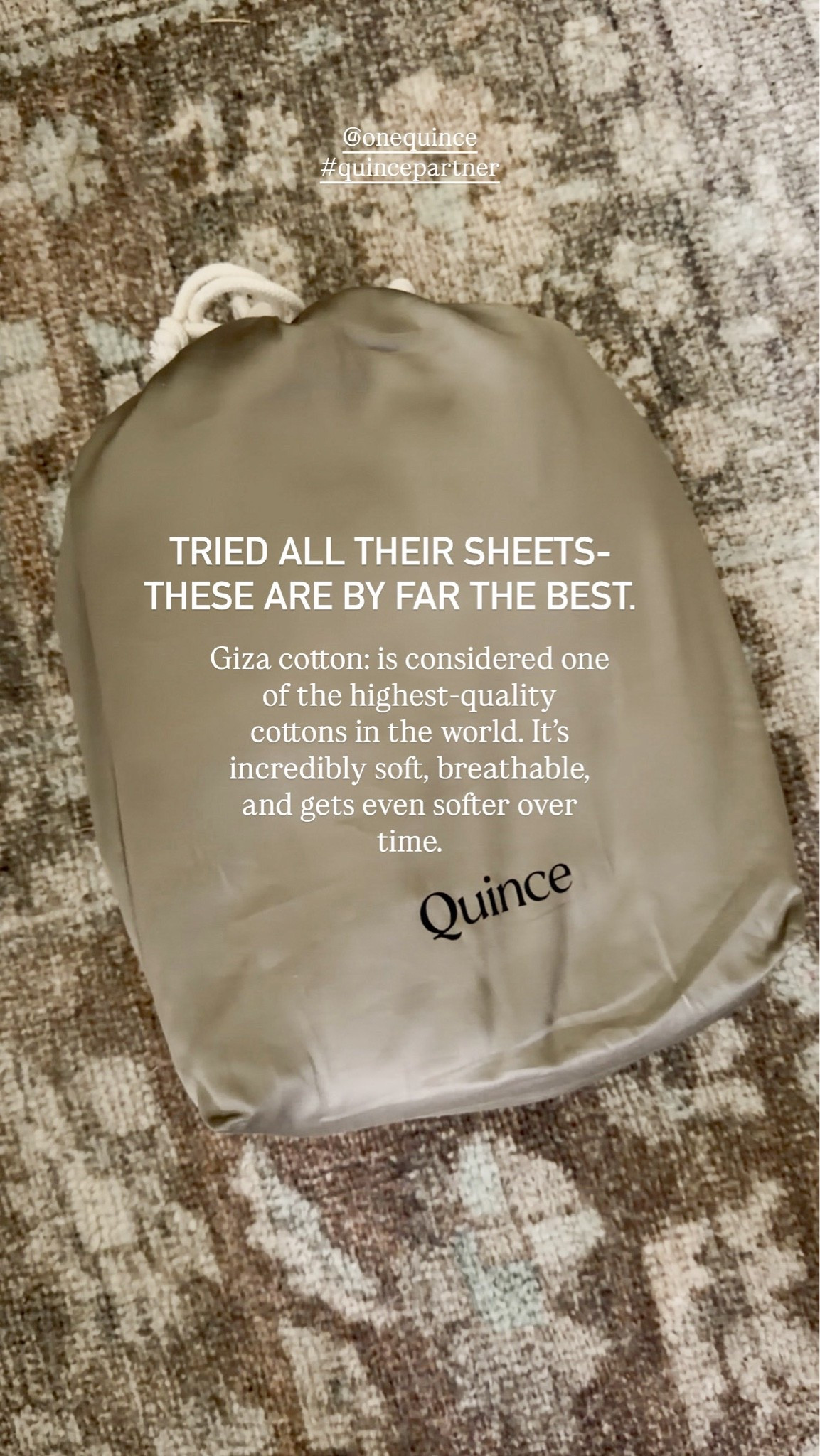 @onequince Giza Cotton Sateen Sheets are hands down the sheets I always come back to. I’ve tried all of their sheet collections over the years, but these are the ones that stay on my bed the longest.

Giza cotton is considered one of the most luxurious cottons in the world because of its extra long fibers. That gives these sheets an incredibly silky, buttery soft feel while still being durable and long lasting. They have a smooth, polished finish that feels like high end hotel bedding without being overly shiny.

Color: Dried Sage

#quincepartner
@Quince

#LTKSaleAlert #LTKHome