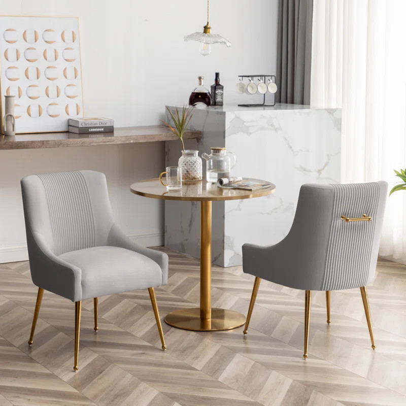 Elian Velvet Upholstered Side Chair | Wayfair North America