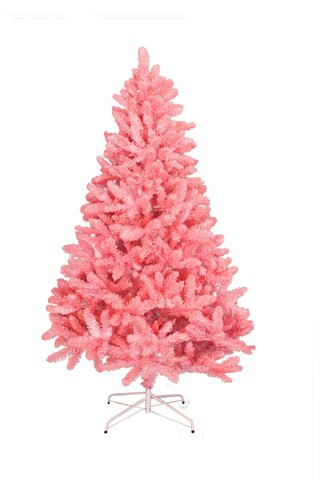 6' Light Pink Flocked Kodiak with Metal Stand Dia 43" 647 tips | Michaels Stores