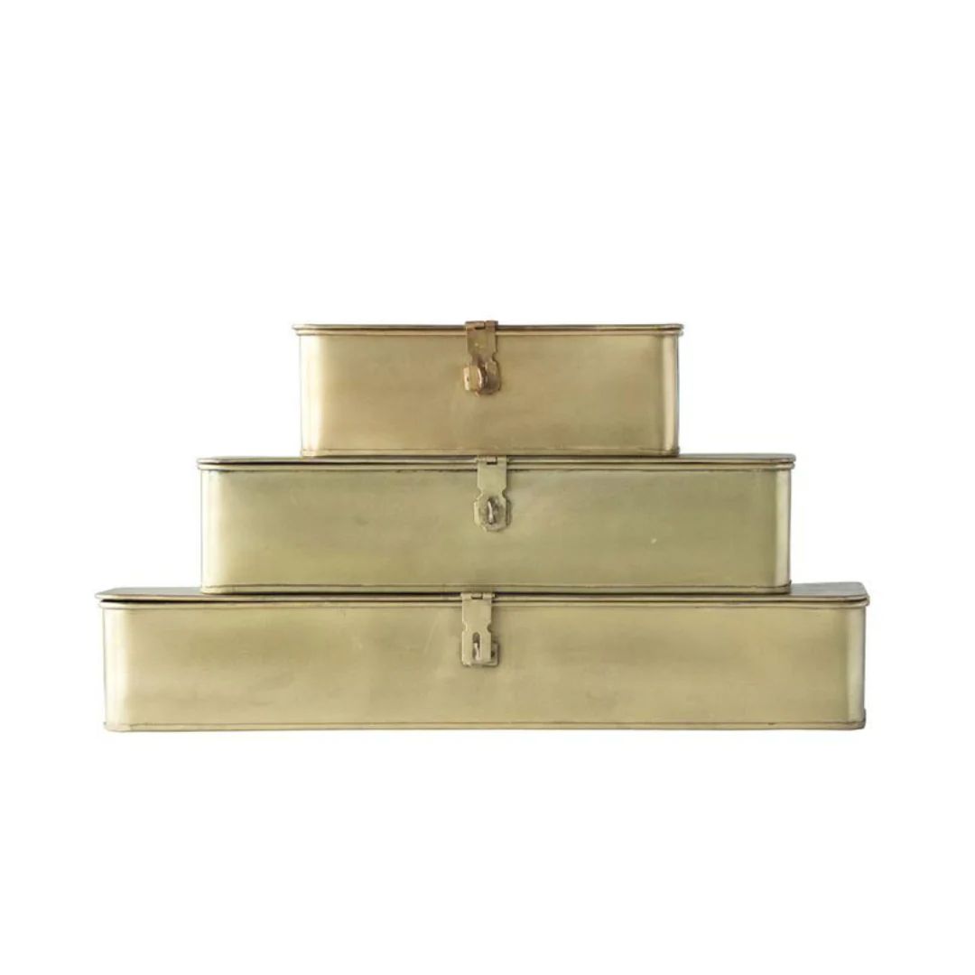 Rectangular Decorative Metal Boxes | Megan Molten