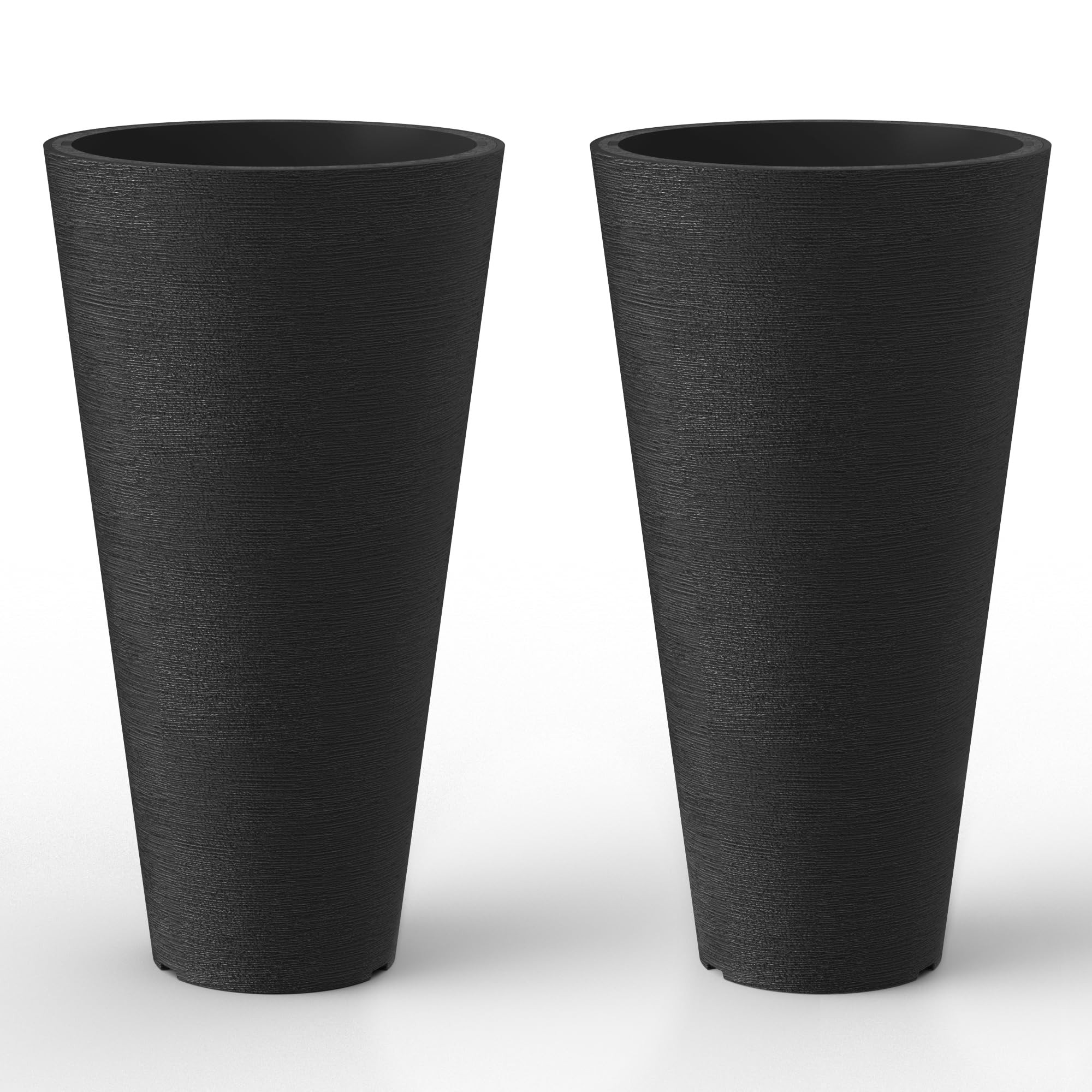 Kante Tall Round Planter Set of 2, 29" H Large Decorative Planter Pots for Outdoor Indoor Garden ... | Amazon (US)