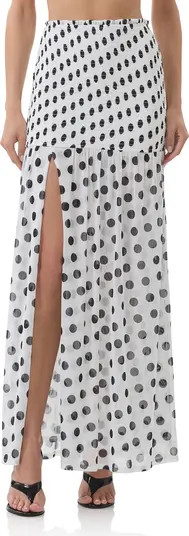 Quincy Print Smocked Mesh Maxi Skirt | Nordstrom