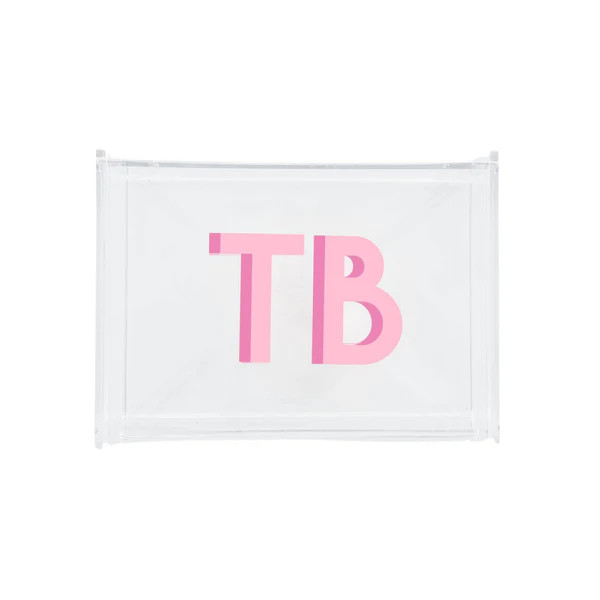 Monogrammed Acrylic Catchall Box | Sprinkled With Pink