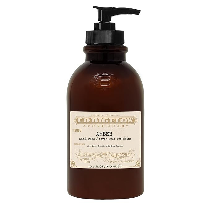 C.O. Bigelow Iconic Collection Amber Hand Wash, Scented Hand Soap with Aloe Vera and Shea Butter,... | Amazon (US)