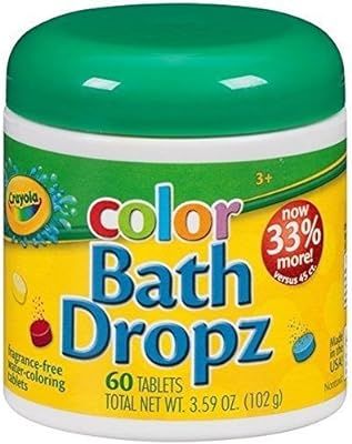 Crayola Color Bath Dropz 3.59 Ounce (60 Tablets) by Toys & Child | Amazon (US)