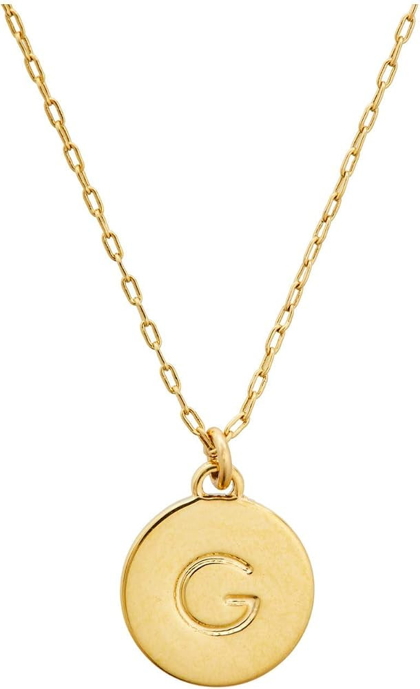 kate spade new york Gold Initial Mini Pendant | Amazon (US)