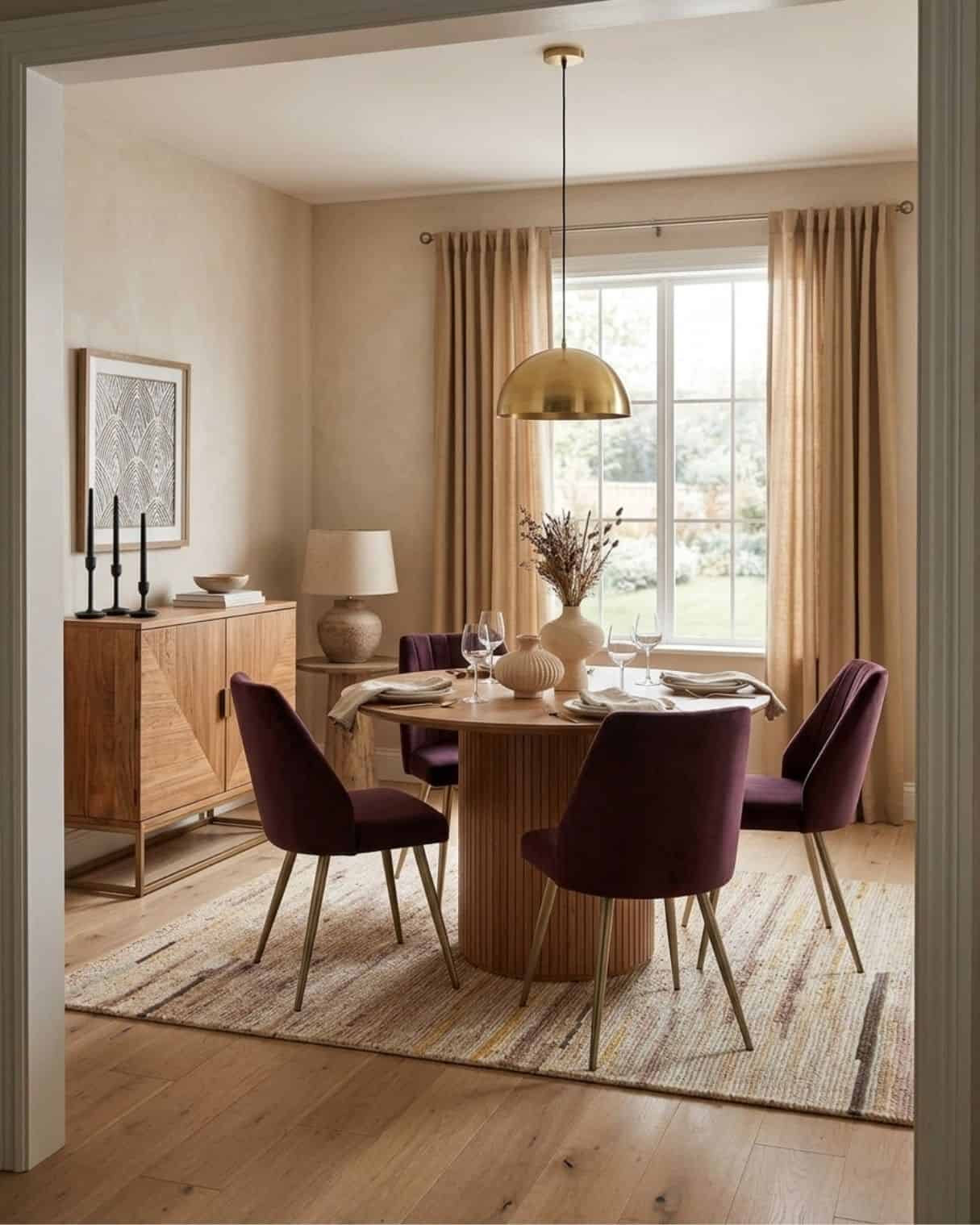 Warm Mid-Century Modern Dining Room Design

*Note: This is a digital room mockup showcasing product styling ideas from my room design mood board.

#LTKHome