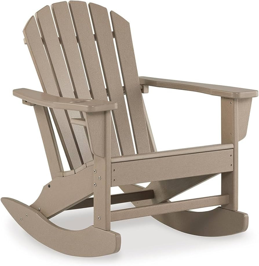 Signature Design by Ashley Sundown Treasure Cottage Weather Resistant Outdoor Rocking Chair with ... | Amazon (US)