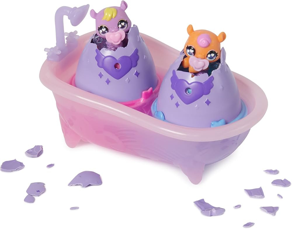 Hatchimals Alive, Make a Splash Playset with 15 Accessories, Bathtub, 2 Color-Change Mini Figures... | Amazon (US)