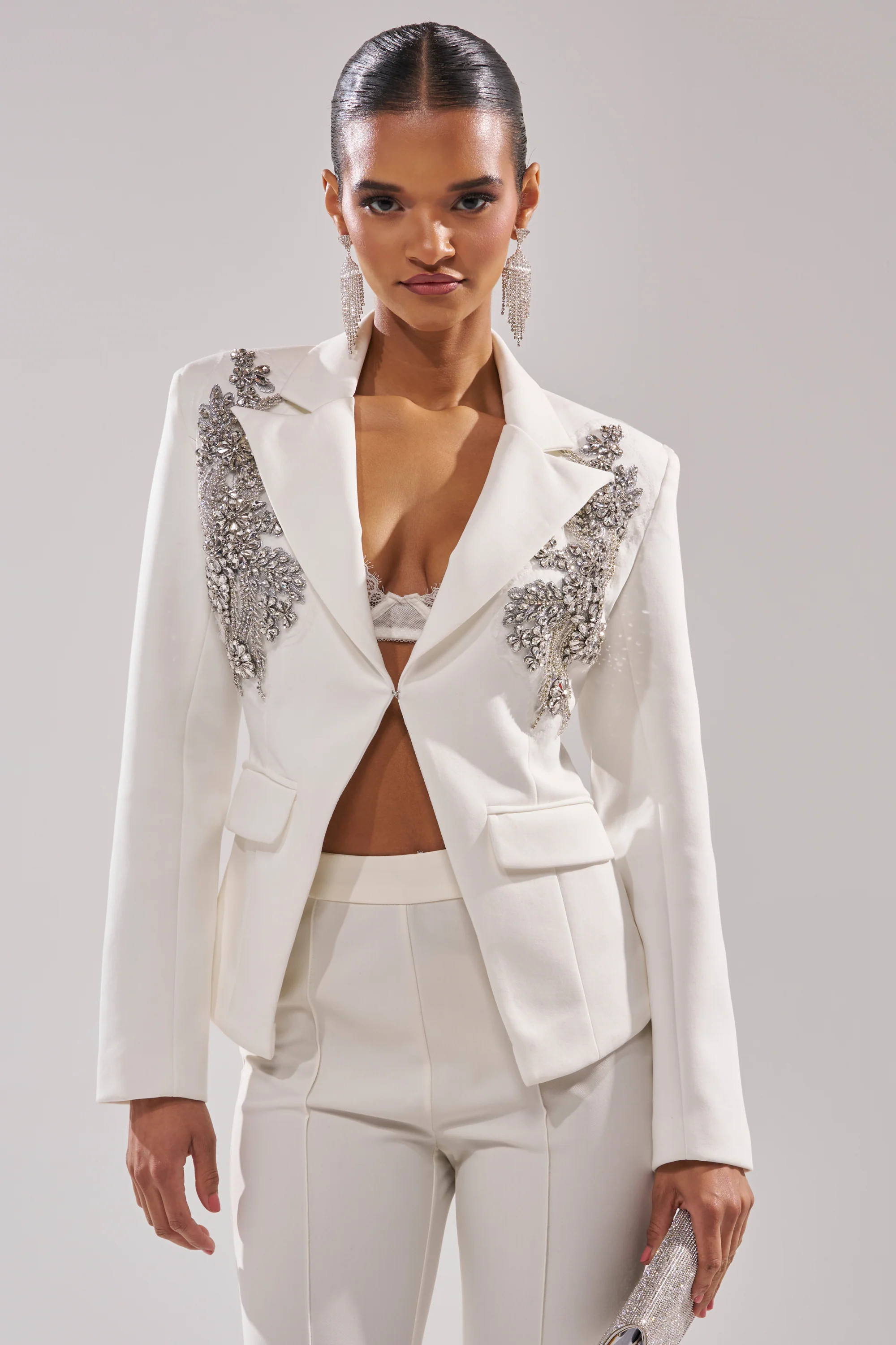 SPEND IT ALL ON ME EMBELLISHED BLAZER | AKIRA