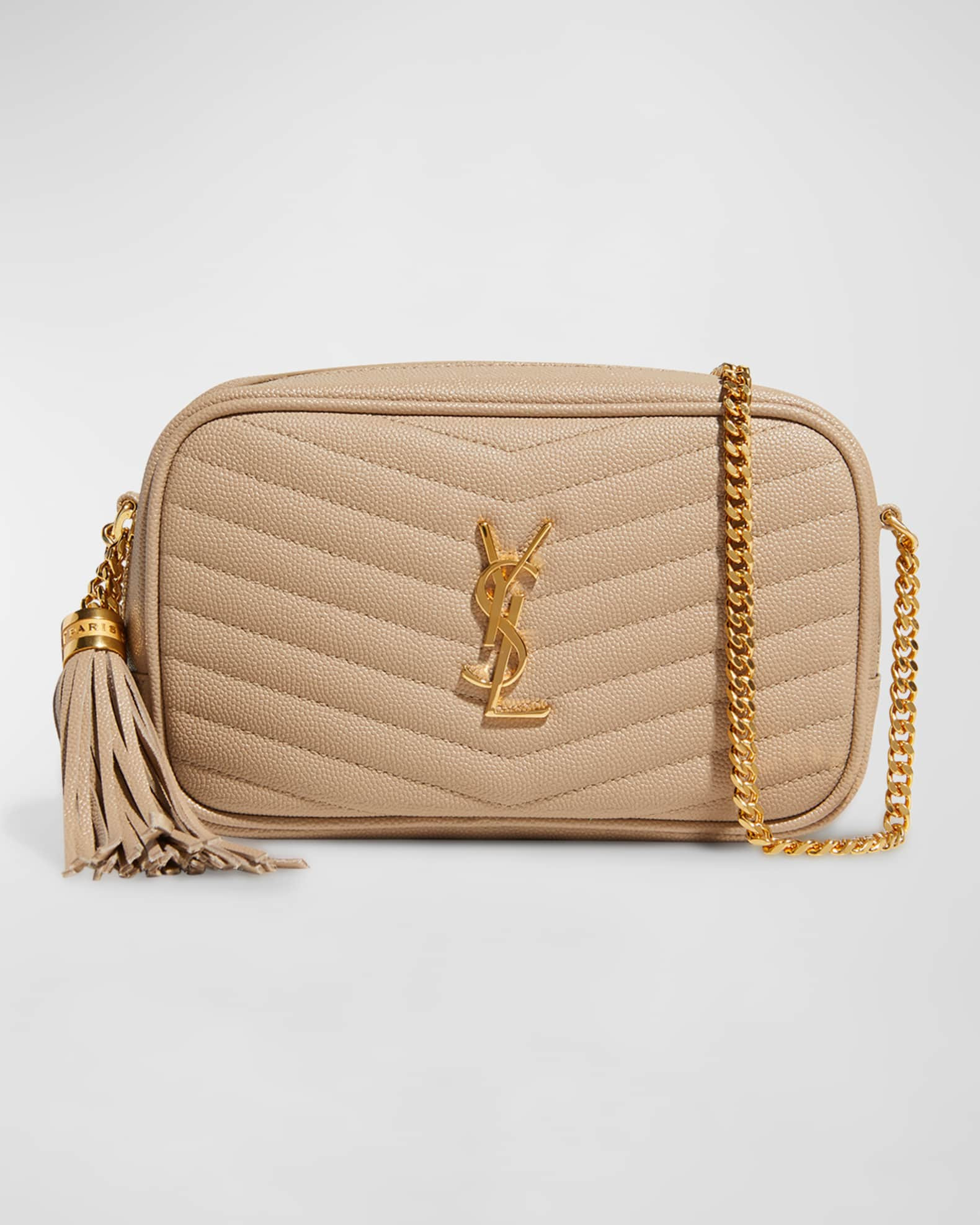 Lou Mini YSL Grain de Poudre Camera Crossbody Bag | Neiman Marcus