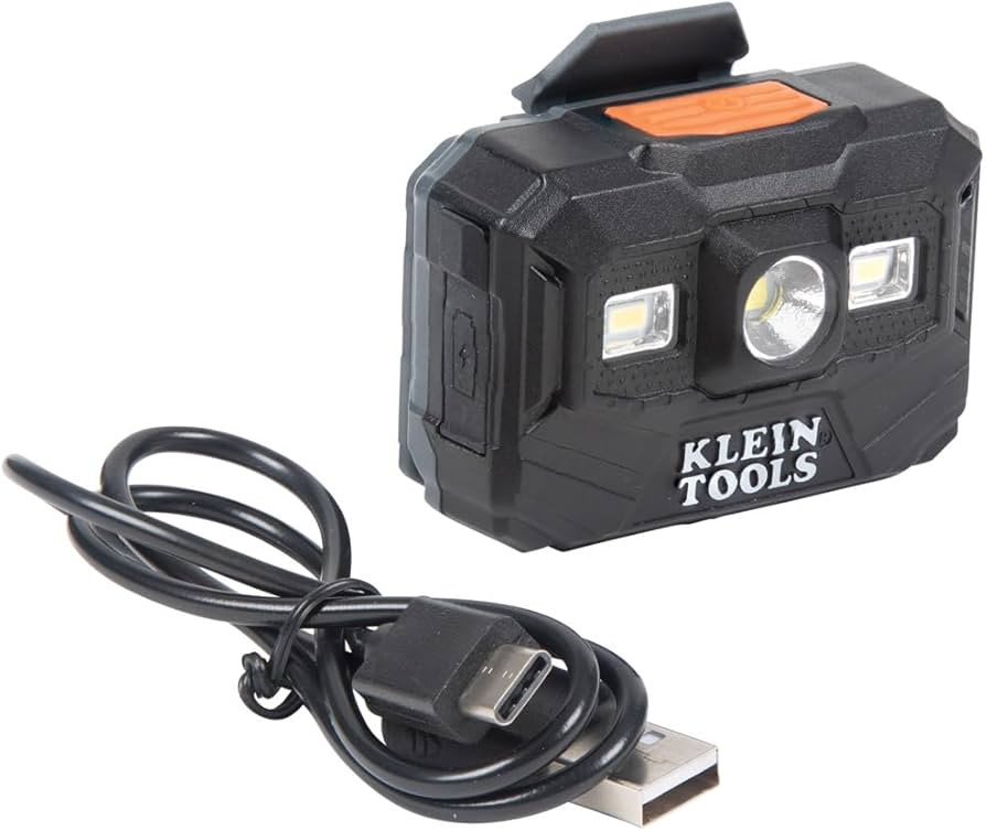 Klein Tools 56062 Rechargeable LED Headlamp / Worklight for Klein Hardhats, 300 Lumens, All-Day R... | Amazon (US)