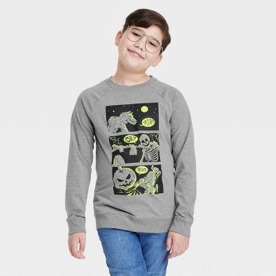 Boys' Halloween Long Sleeve Graphic T-Shirt - Cat & Jack™ | Target