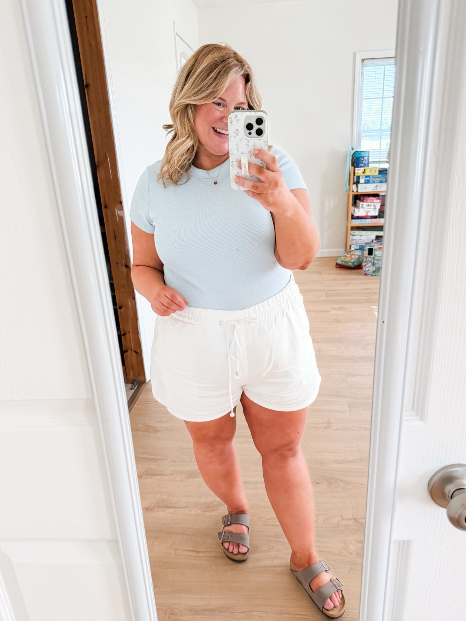 Super simple outfit! Wearing an XL in my tee (one of my favs!) and an XXL in my shorts (sized up for the bump)

#LTKMidsize #LTKBump #LTKSeasonal