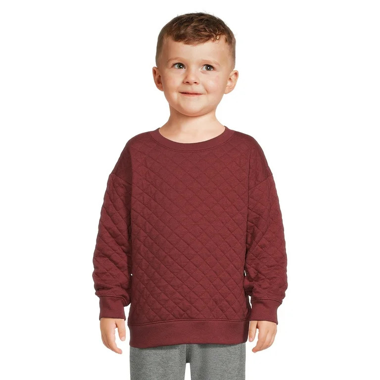 Garanimals Toddler Boy Quilted Pullover Top, Sizes 12 M-5T - Walmart.com | Walmart (US)