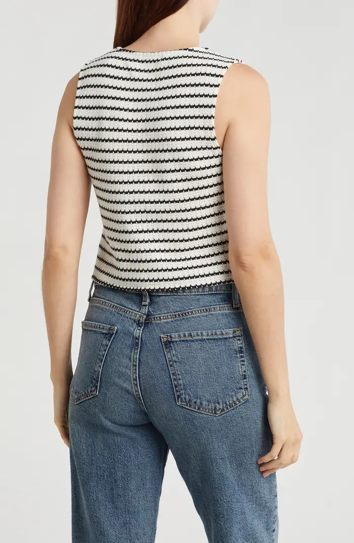 Vigoss Woven Stripe Button Front Tank Top | Nordstromrack | Nordstrom Rack
