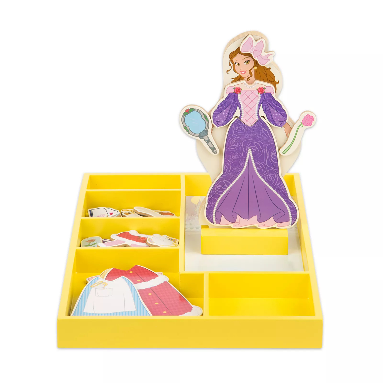 Disney Princess Belle Wooden Magnetic Dress-Up Doll by Melissa & Doug, Multicolor | Kohl's