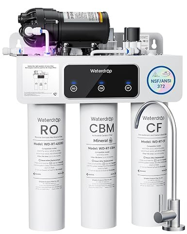 Waterdrop T3-M Remineralization Reverse Osmosis Water Filter, 450 GPD | Amazon (US)