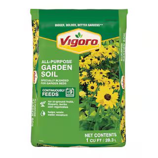 Vigoro 1 cu. ft. All Purpose Garden Soil for In-Ground Use for Fruits, Flowers, Vegetables and He... | The Home Depot