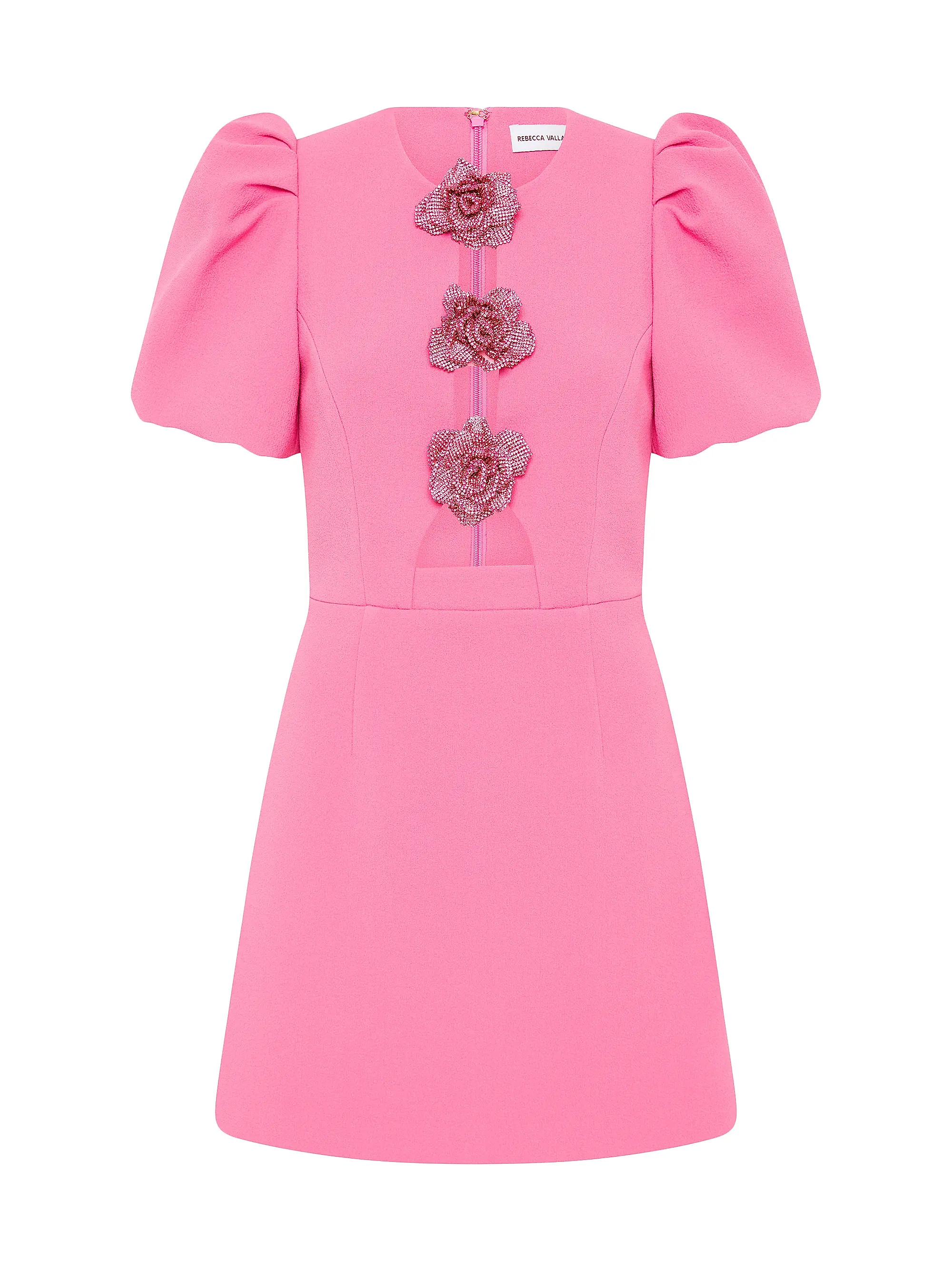 Aubree Flower A-Line Minidress | Saks Fifth Avenue