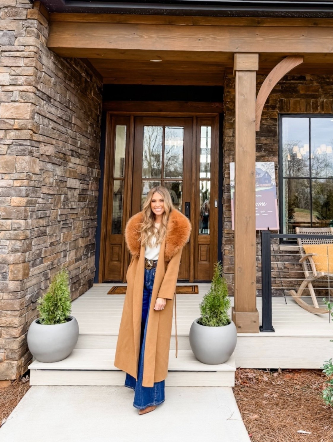 What I wore to tour the HGTV Dream Home. Note that this exact jacket is LoveShackFanxy 2025 but there is one nearly identical linked... and an Amazon version as well. 

#LTKWorkwear #LTKSeasonal #LTKOver40