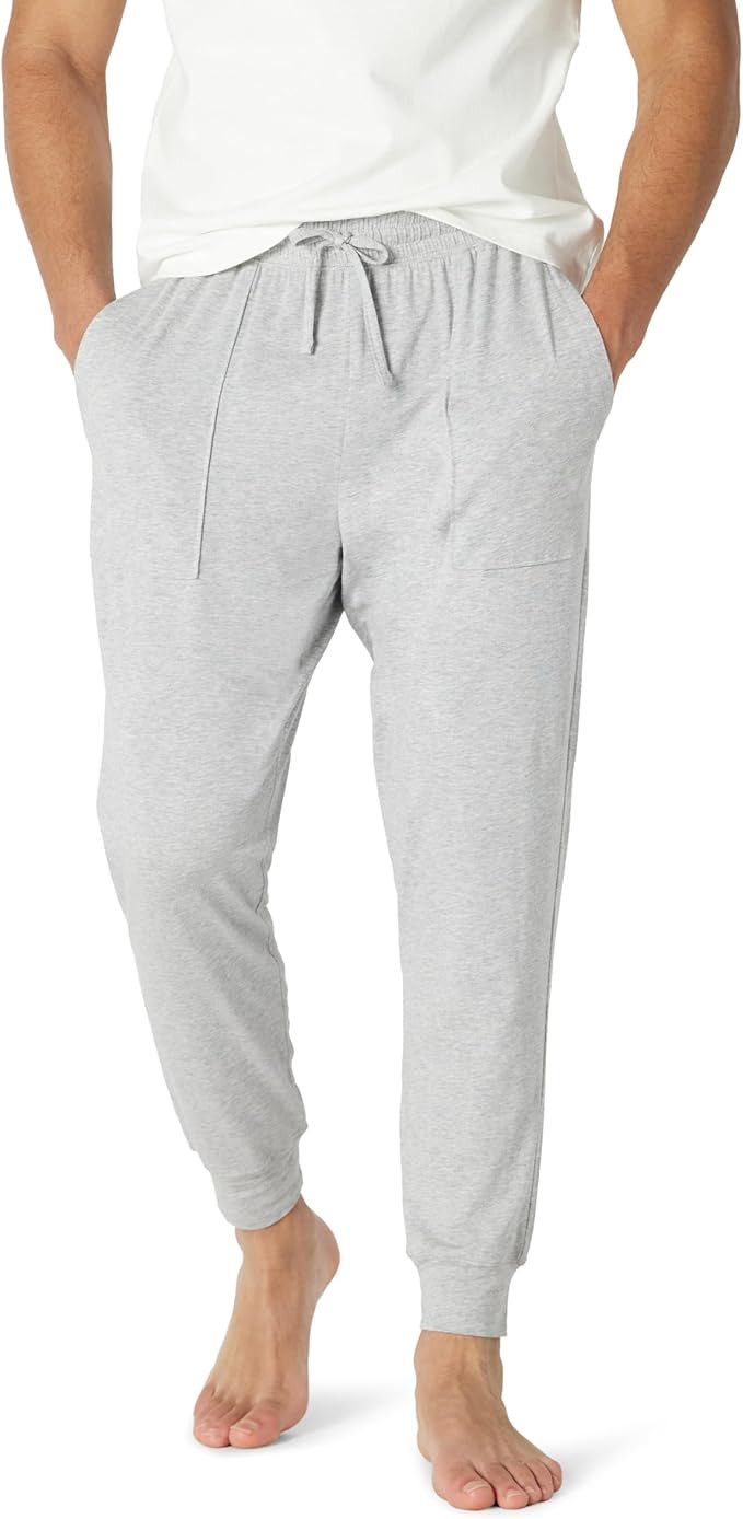 Amazon Essentials Men's Knit Cotton Blend Jogger Pajama Pants | Amazon (US)