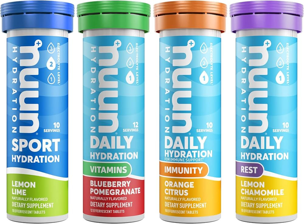Nuun Complete Pack Sport, Vitamins, Immunity, and Rest Hydration Drink Tablets, Mixed, 42 Piece S... | Amazon (US)