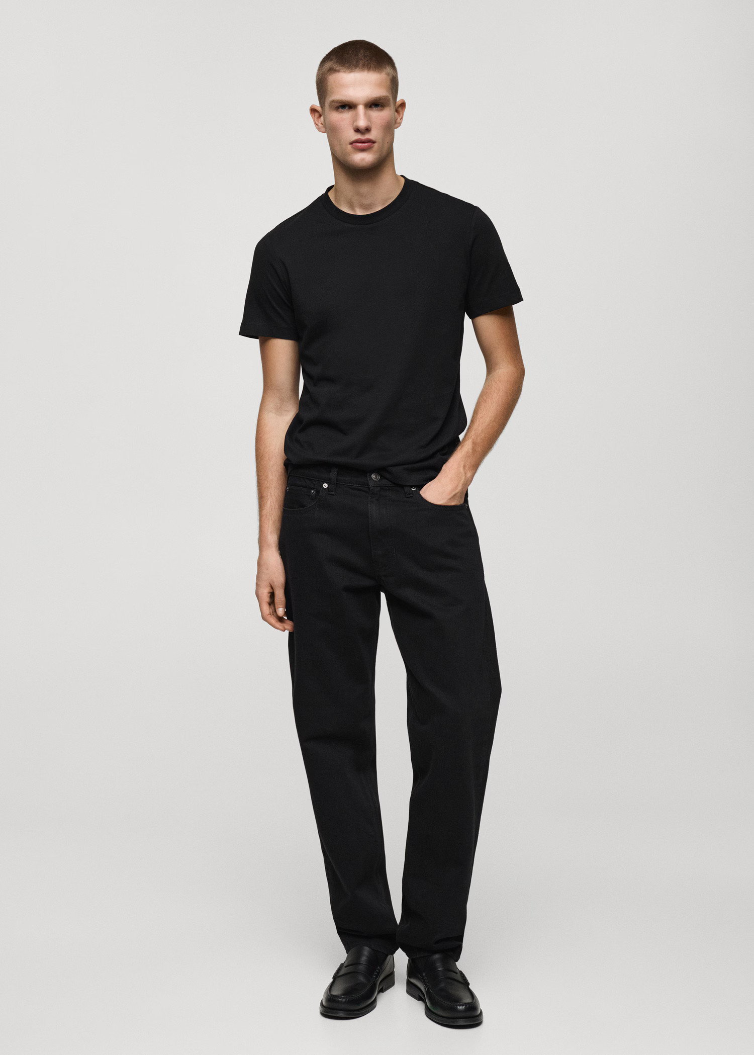 100% cotton slim-fit t-shirt - Men | MANGO USA | Mango (US/MX/AU)