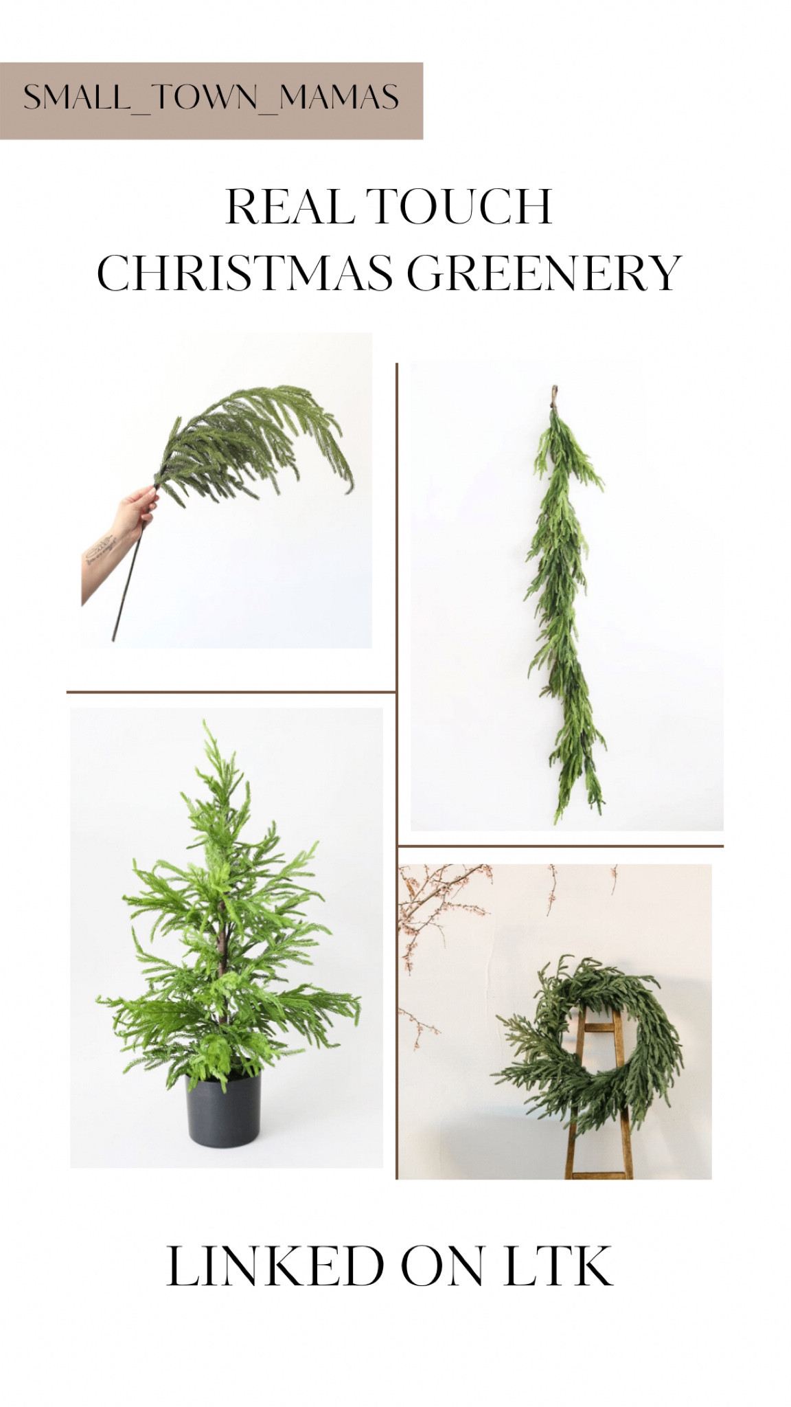 The best “real” looking Christmas garland out there. If you want a fuller look double up on the garland. 

#LTKHoliday #LTKhome #LTKSeasonal