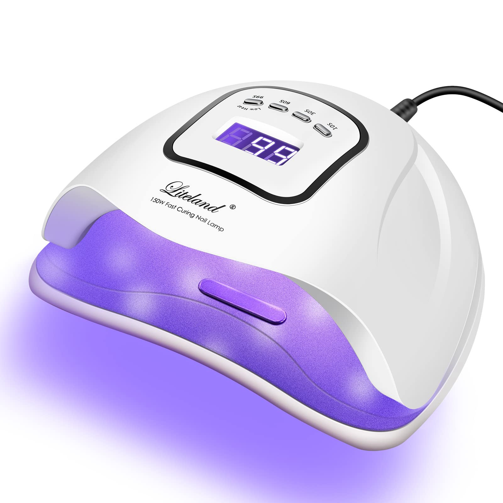 UV Gel Nail Lamp,150W UV Nail Dryer LED Light for Gel Polish-4 Timers Professional Nail Art Acces... | Amazon (US)