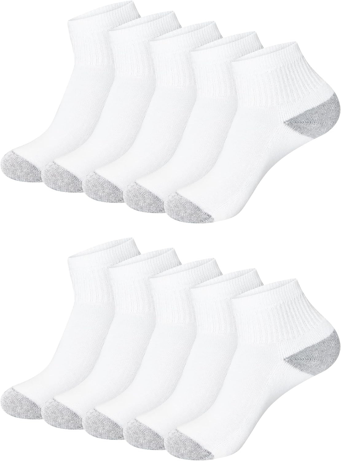 Hanes Women's Cushioned Athletic Ankle Socks (10-Pack) | Amazon (US)