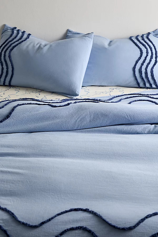 Wiggle Bordered Tufted Duvet Cover | Urban Outfitters (US and RoW)