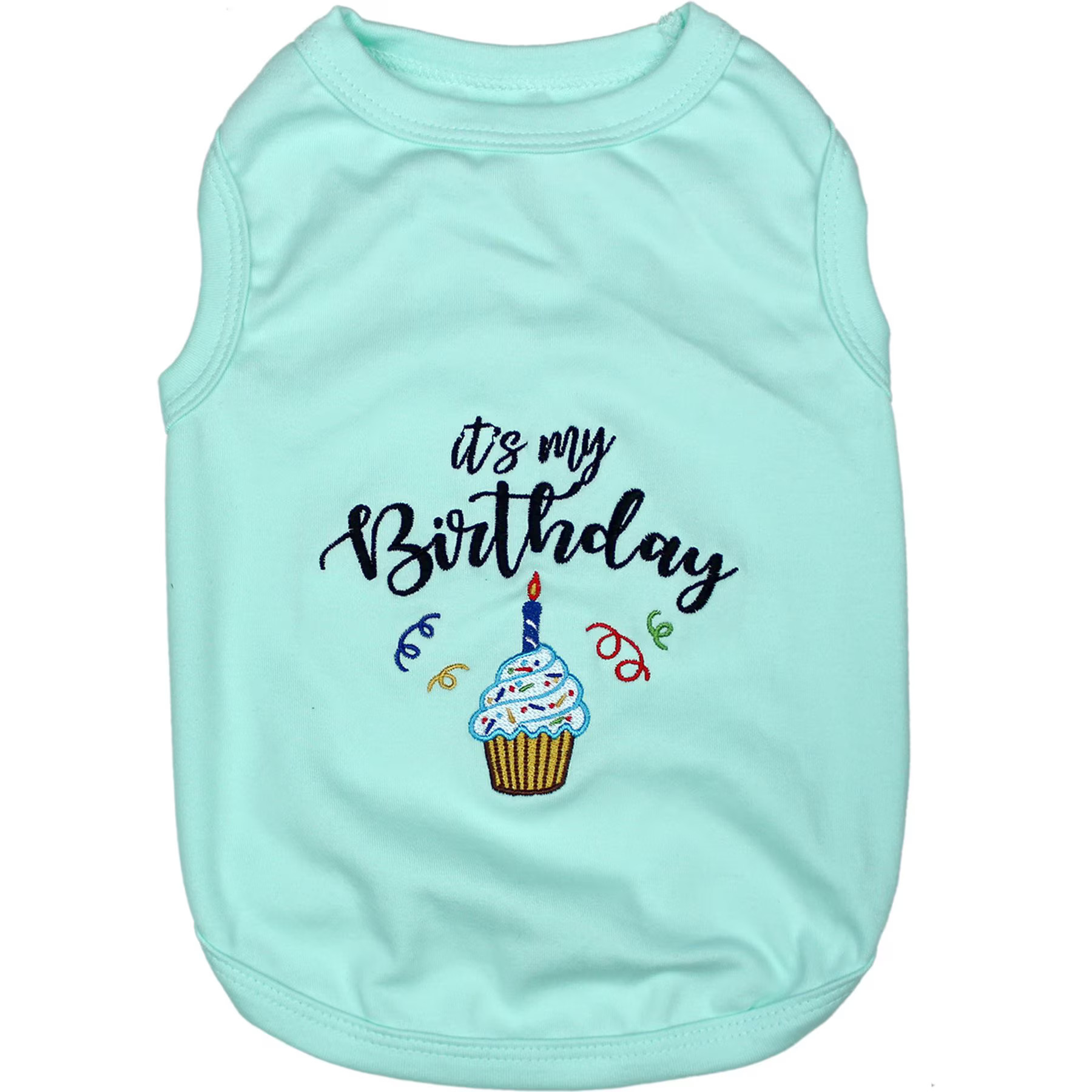 Parisian Pet Birthday Boy Embroidered Cotton Dog T-Shirt, Blue, XXXX-Large | Chewy